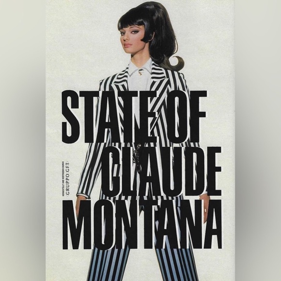 STATE OF CLAUDE MONTANA Black Sequin And Beaded Mesh Bodysuit - Picture 10 of 10